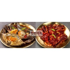[가정의달 특별할인][반반세트] 간장게장 1마리+새우장2마리와 양념게장 2마리 500g (37,900 -> 34,500원）
